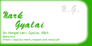 mark gyalai business card