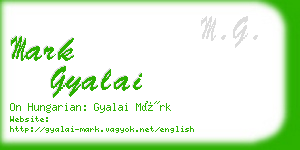 mark gyalai business card